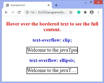 CSS 属性 text-overflow：テキストオーバーフローの制御 - ITチュートリアル