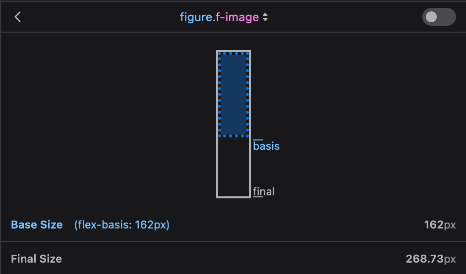 flex-basis height
