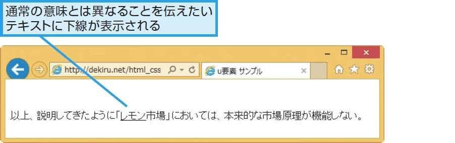 HTML uタグの解説 - ITチュートリアル