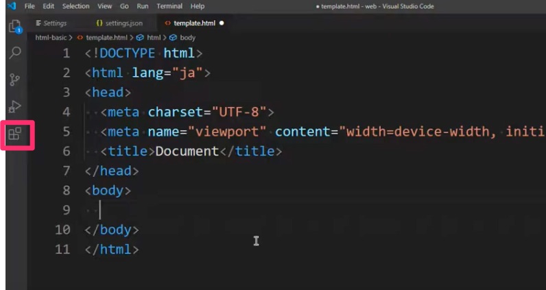 HTML 実行 VSCode