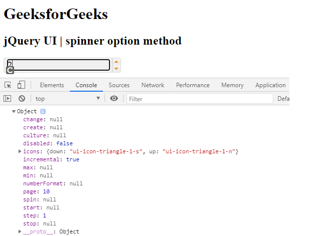 jQuery UI spinner